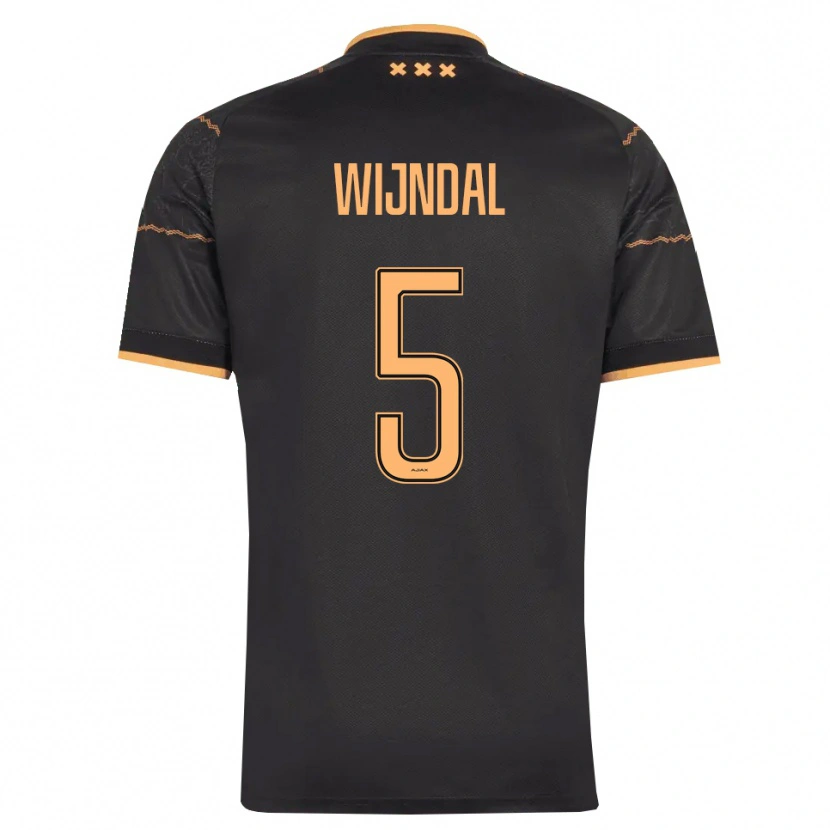 Danxen Kvinnor Owen Wijndal #5 Svart Orange Bortatröja Matchtröjor 2026/27 Tröjor T-Tröja