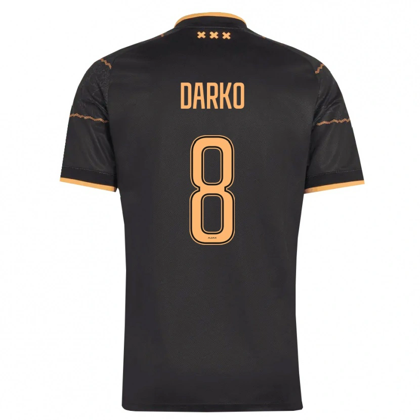 Danxen Kvinnor Denzel Darko #8 Svart Orange Bortatröja Matchtröjor 2026/27 Tröjor T-Tröja