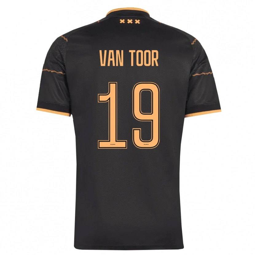 Danxen Kvinnor Julian Van Toor #19 Svart Orange Bortatröja Matchtröjor 2026/27 Tröjor T-Tröja