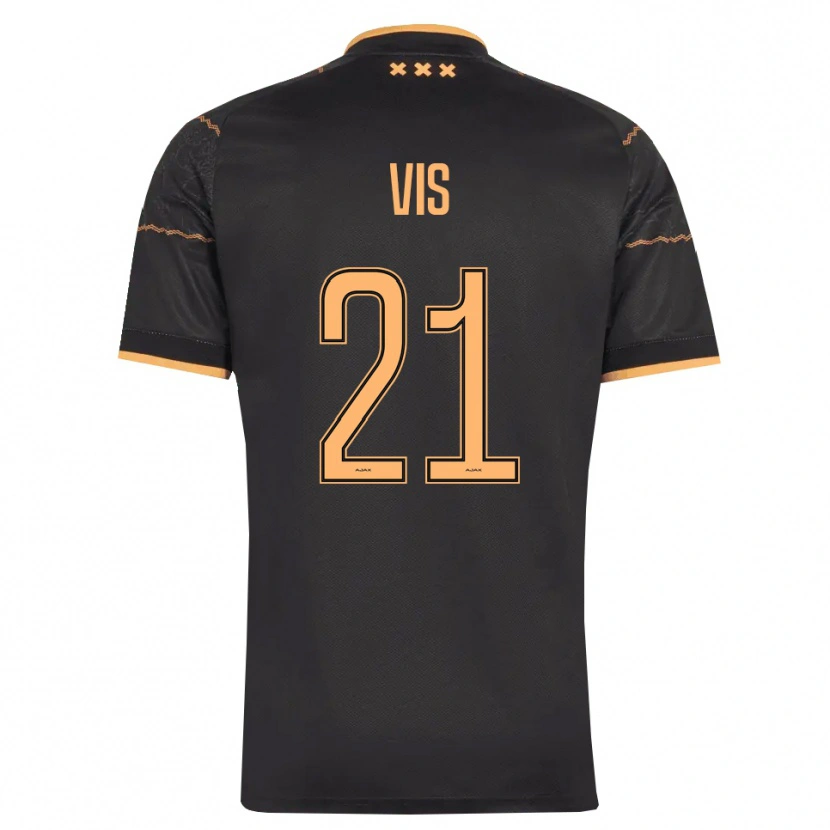 Danxen Kvinnor Tijmen Vis #21 Svart Orange Bortatröja Matchtröjor 2026/27 Tröjor T-Tröja
