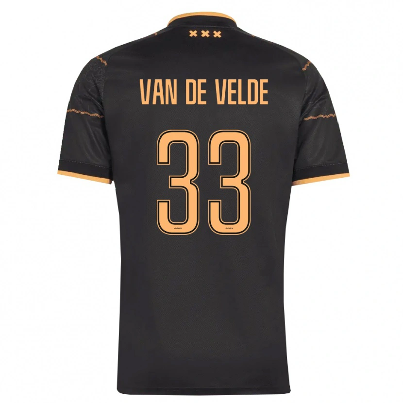 Danxen Kvinnor Jonna Van De Velde #33 Svart Orange Bortatröja Matchtröjor 2026/27 Tröjor T-Tröja