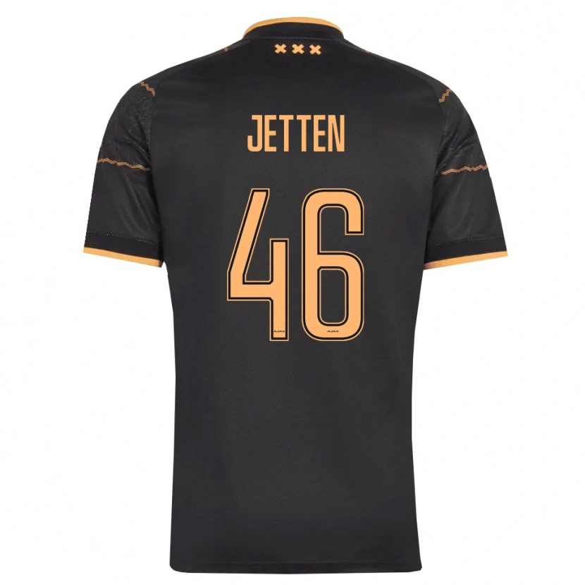 Danxen Kvinnor Lucas Jetten #46 Svart Orange Bortatröja Matchtröjor 2026/27 Tröjor T-Tröja