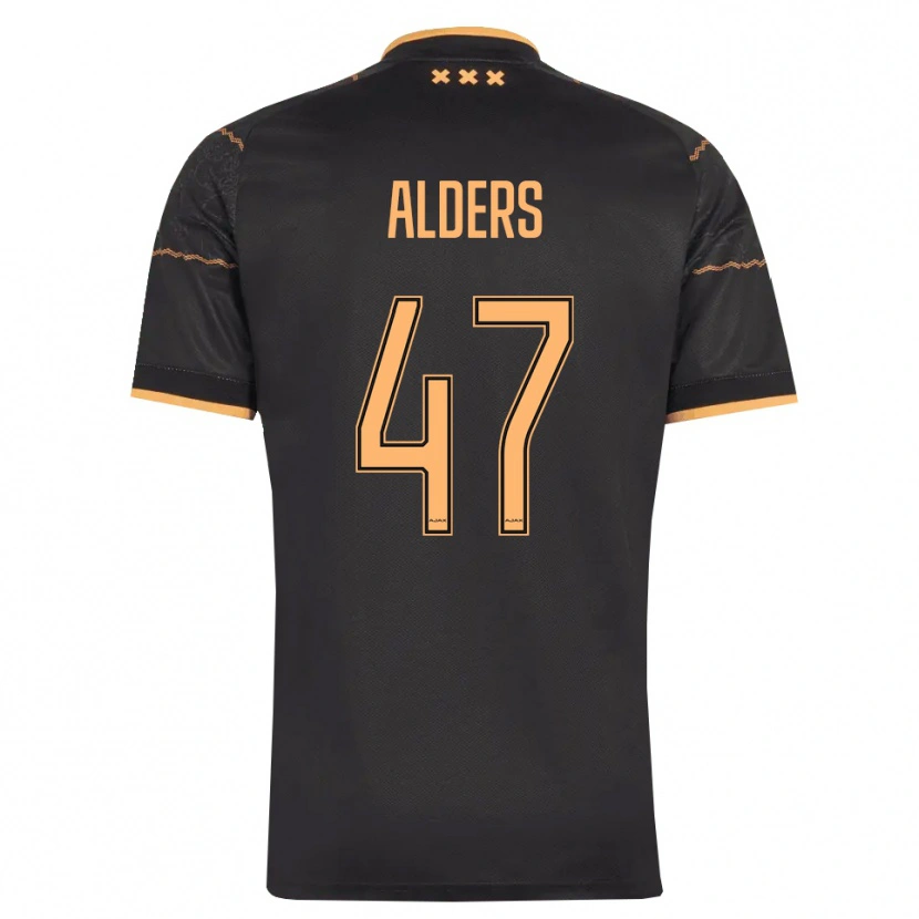 Danxen Kvinnor Gerald Alders #47 Svart Orange Bortatröja Matchtröjor 2026/27 Tröjor T-Tröja
