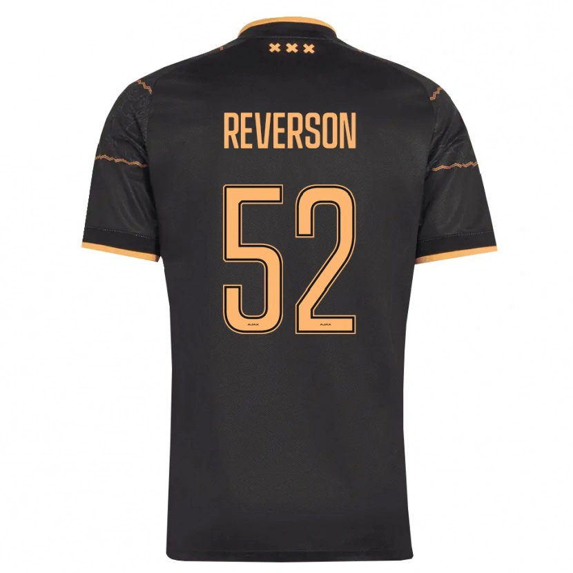 Danxen Kvinnor Paul Reverson #52 Svart Orange Bortatröja Matchtröjor 2026/27 Tröjor T-Tröja