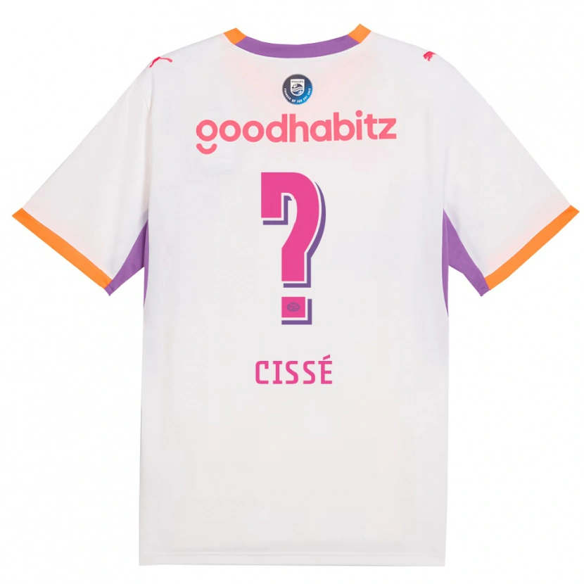 Danxen Kvinnor Alseny Cissé #0 Vit Lila Orange Bortatröja Matchtröjor 2026/27 Tröjor T-Tröja