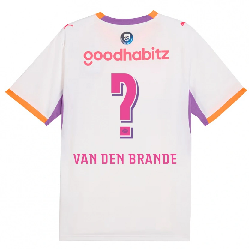 Danxen Kvinnor Daan Van Den Brande #0 Vit Lila Orange Bortatröja Matchtröjor 2026/27 Tröjor T-Tröja