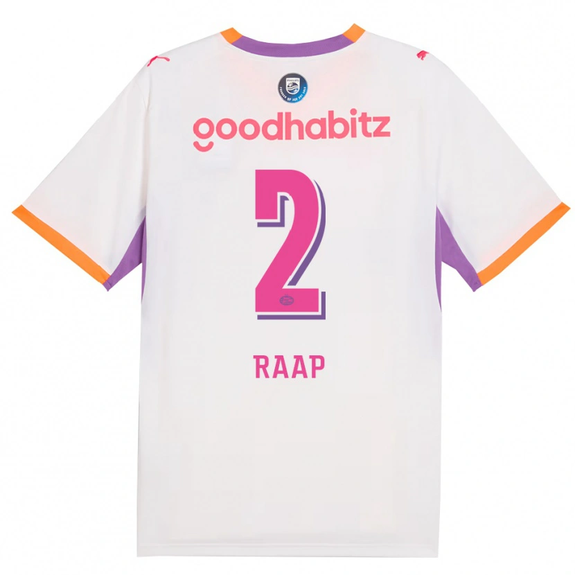 Danxen Kvinnor Yiandro Raap #2 Vit Lila Orange Bortatröja Matchtröjor 2026/27 Tröjor T-Tröja