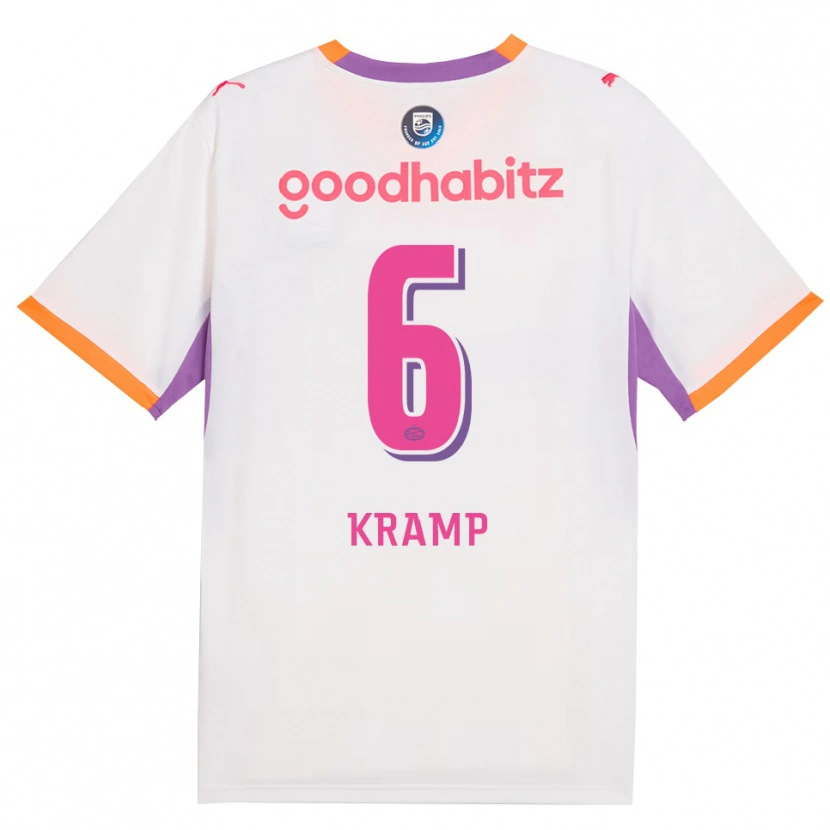 Danxen Kvinnor Michael Kramp #6 Vit Lila Orange Bortatröja Matchtröjor 2026/27 Tröjor T-Tröja