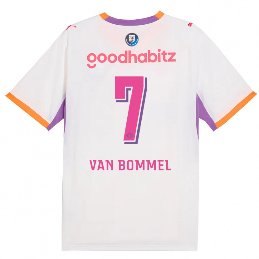 Danxen Kvinnor Ruben Van Bommel #7 Vit Lila Orange Bortatröja Matchtröjor 2026/27 Tröjor T-Tröja