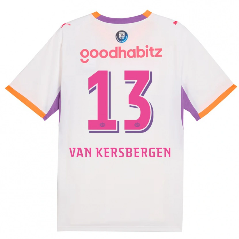 Danxen Kvinnor Sander Van Kersbergen #13 Vit Lila Orange Bortatröja Matchtröjor 2026/27 Tröjor T-Tröja