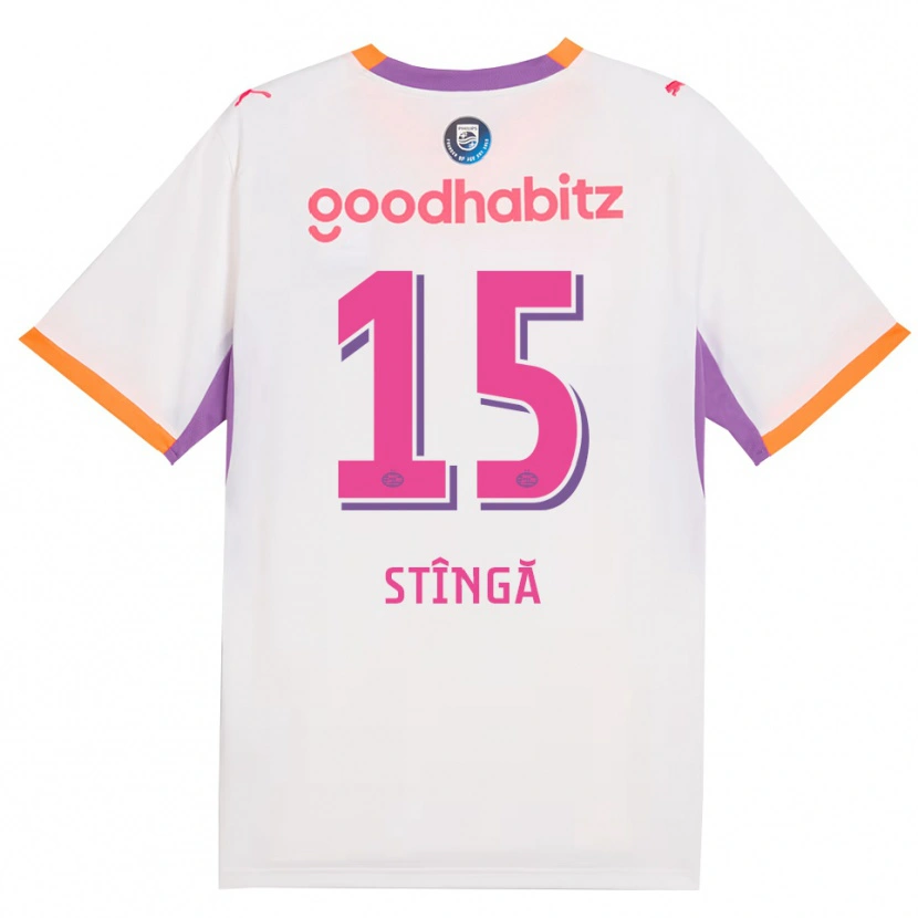 Danxen Kvinnor Lucas Stîngă #15 Vit Lila Orange Bortatröja Matchtröjor 2026/27 Tröjor T-Tröja