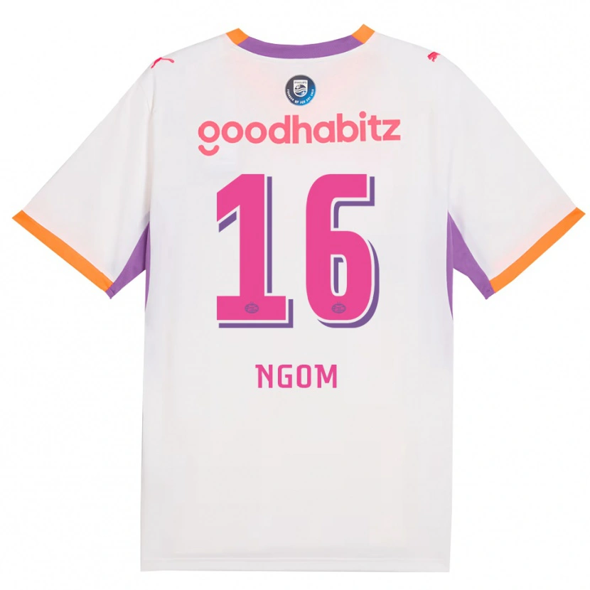 Danxen Kvinnor Khadim Ngom #16 Vit Lila Orange Bortatröja Matchtröjor 2026/27 Tröjor T-Tröja