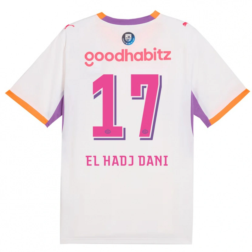Danxen Kvinnor Soudais El Hadj Dani #17 Vit Lila Orange Bortatröja Matchtröjor 2026/27 Tröjor T-Tröja