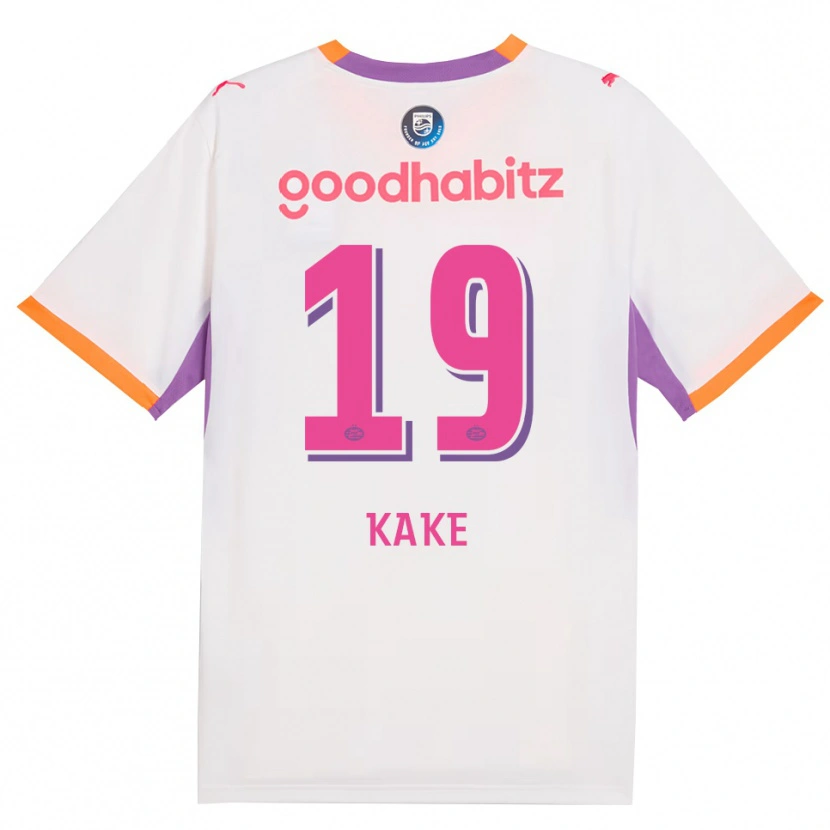 Danxen Kvinnor Souhel Kake #19 Vit Lila Orange Bortatröja Matchtröjor 2026/27 Tröjor T-Tröja