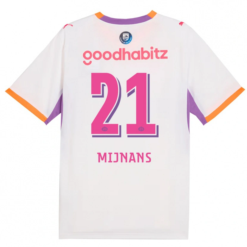Danxen Kvinnor Sven Mijnans #21 Vit Lila Orange Bortatröja Matchtröjor 2026/27 Tröjor T-Tröja