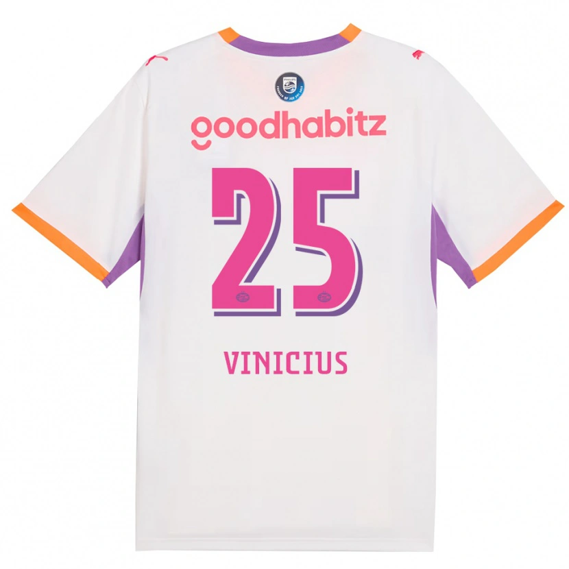 Danxen Kvinnor Carlos Vinicius #25 Vit Lila Orange Bortatröja Matchtröjor 2026/27 Tröjor T-Tröja