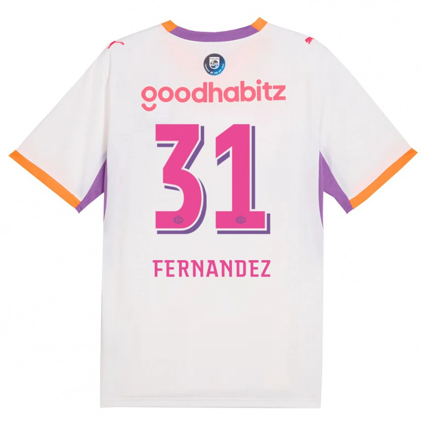Danxen Kvinnor Noah Fernandez #31 Vit Lila Orange Bortatröja Matchtröjor 2026/27 Tröjor T-Tröja