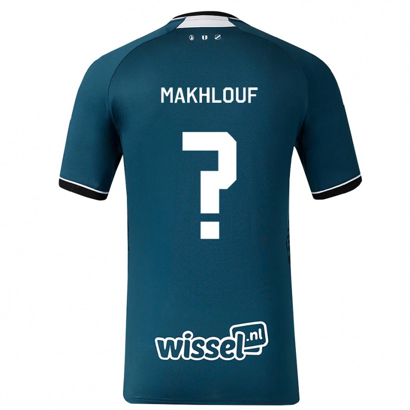 Danxen Kvinnor Yassir Makhlouf #0 Mörk Skiffergrå Vit Bortatröja Matchtröjor 2026/27 Tröjor T-Tröja