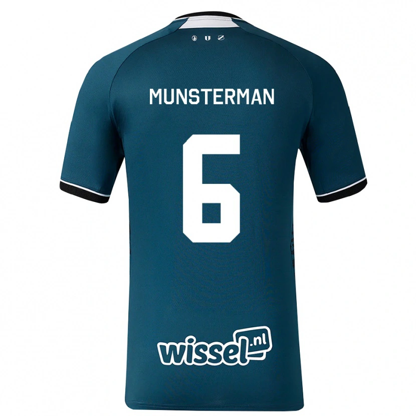 Danxen Kvinnor Marthe Munsterman #6 Mörk Skiffergrå Vit Bortatröja Matchtröjor 2026/27 Tröjor T-Tröja