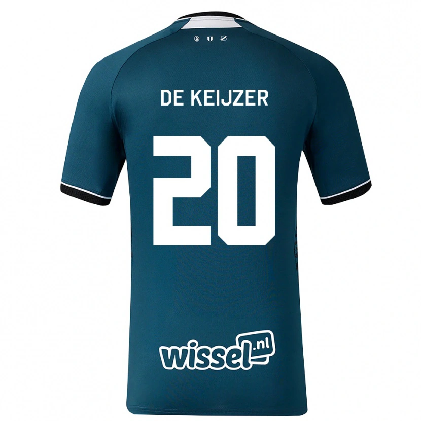 Danxen Kvinnor Lotje De Keijzer #20 Mörk Skiffergrå Vit Bortatröja Matchtröjor 2026/27 Tröjor T-Tröja