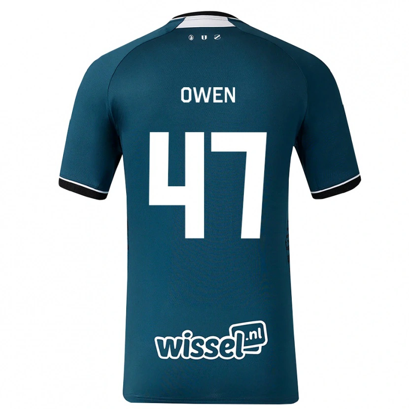 Danxen Kvinnor Emmanuel Chigozie Owen #47 Mörk Skiffergrå Vit Bortatröja Matchtröjor 2026/27 Tröjor T-Tröja