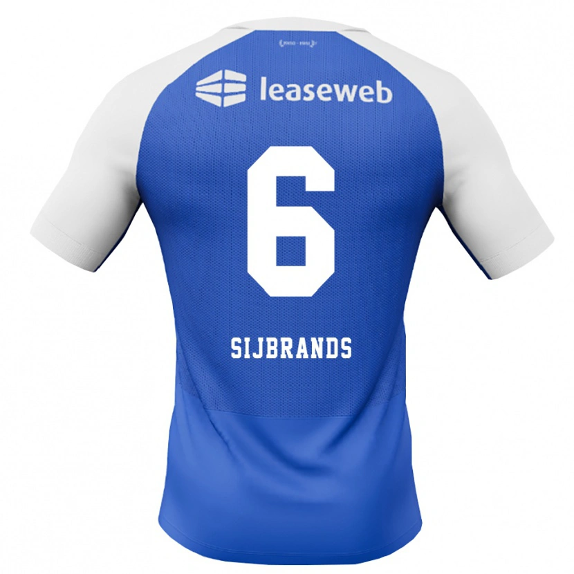 Danxen Kvinnor Julian Sijbrands #6 Kornblå Röd Vit Bortatröja Matchtröjor 2026/27 Tröjor T-Tröja