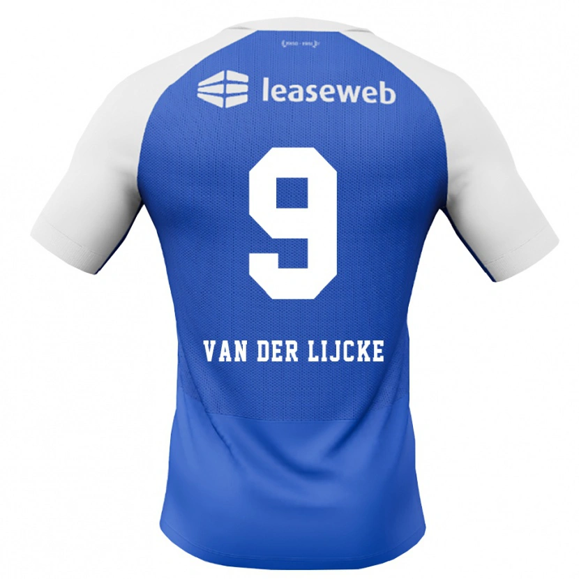 Danxen Kvinnor Donny Van Der Lijcke #9 Kornblå Röd Vit Bortatröja Matchtröjor 2026/27 Tröjor T-Tröja