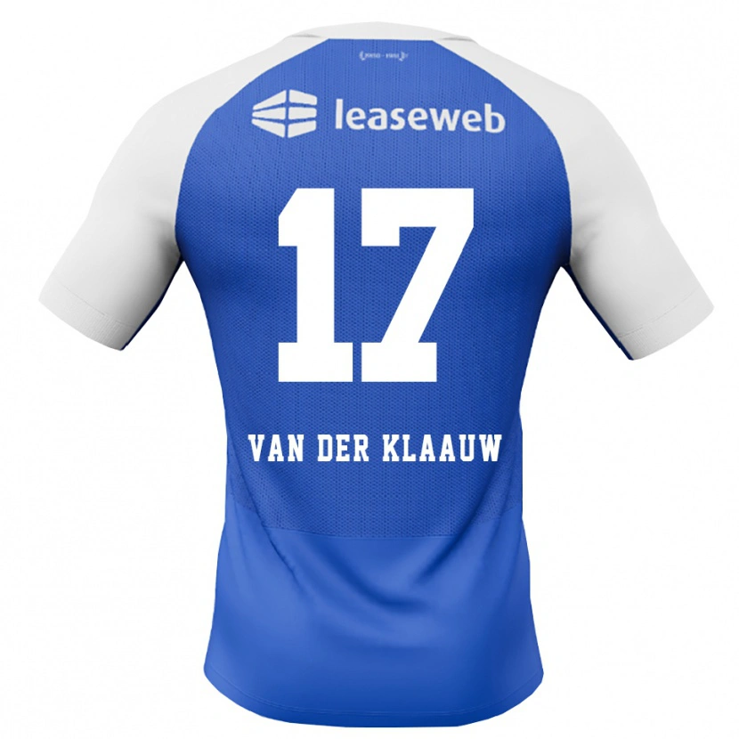 Danxen Kvinnor Deacon Van Der Klaauw #17 Kornblå Röd Vit Bortatröja Matchtröjor 2026/27 Tröjor T-Tröja