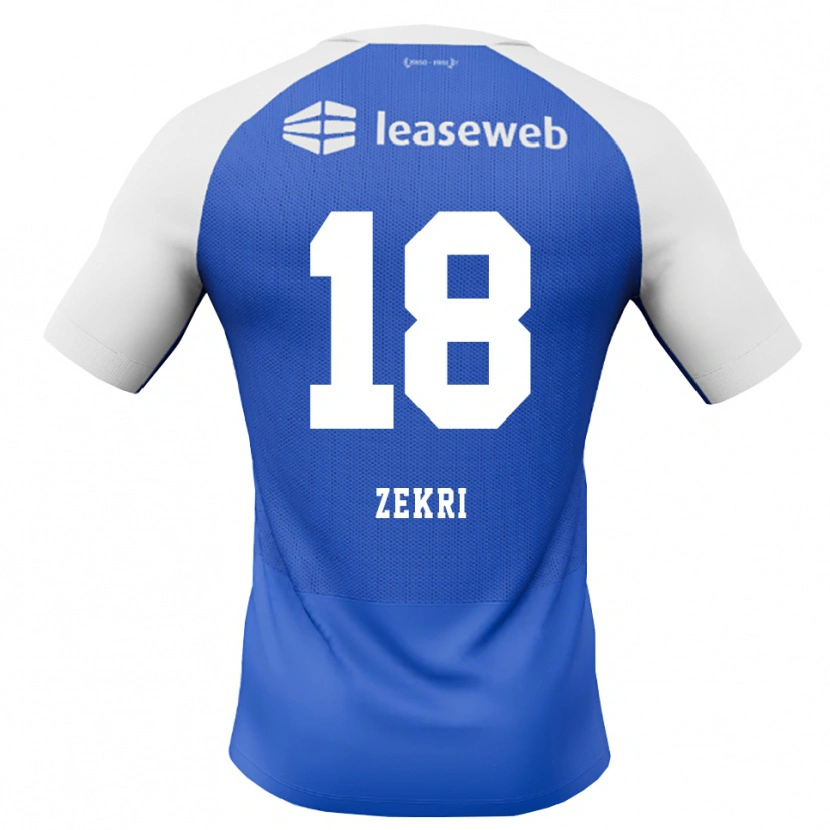 Danxen Kvinnor Rayan Zekri #18 Kornblå Röd Vit Bortatröja Matchtröjor 2026/27 Tröjor T-Tröja
