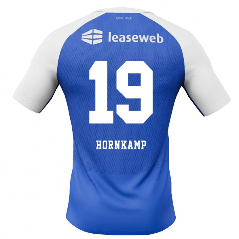 Danxen Kvinnor Jizz Hornkamp #19 Kornblå Röd Vit Bortatröja Matchtröjor 2026/27 Tröjor T-Tröja
