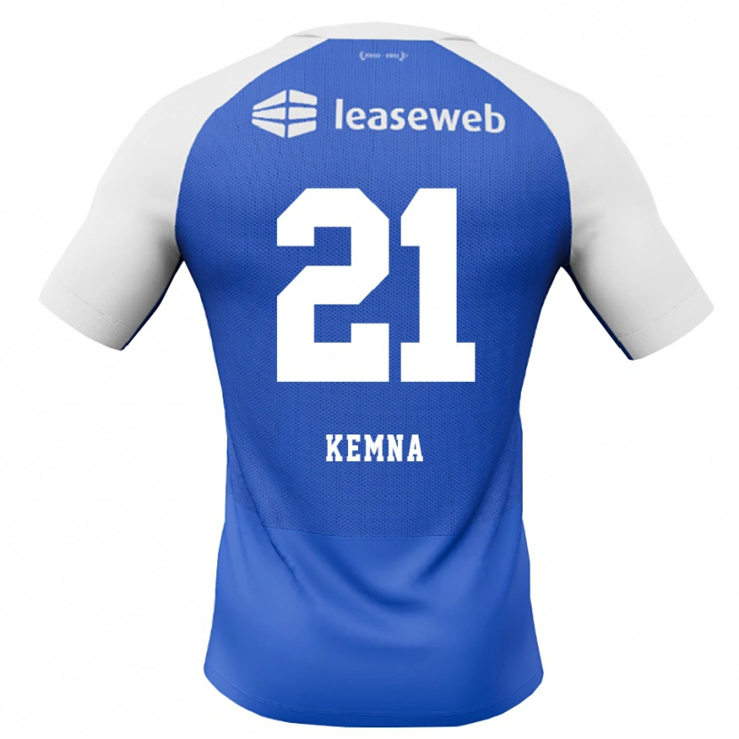 Danxen Kvinnor Ties Kemna #21 Kornblå Röd Vit Bortatröja Matchtröjor 2026/27 Tröjor T-Tröja