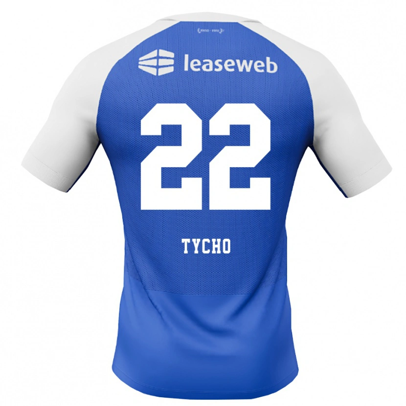 Danxen Kvinnor Tycho De Wit #22 Kornblå Röd Vit Bortatröja Matchtröjor 2026/27 Tröjor T-Tröja