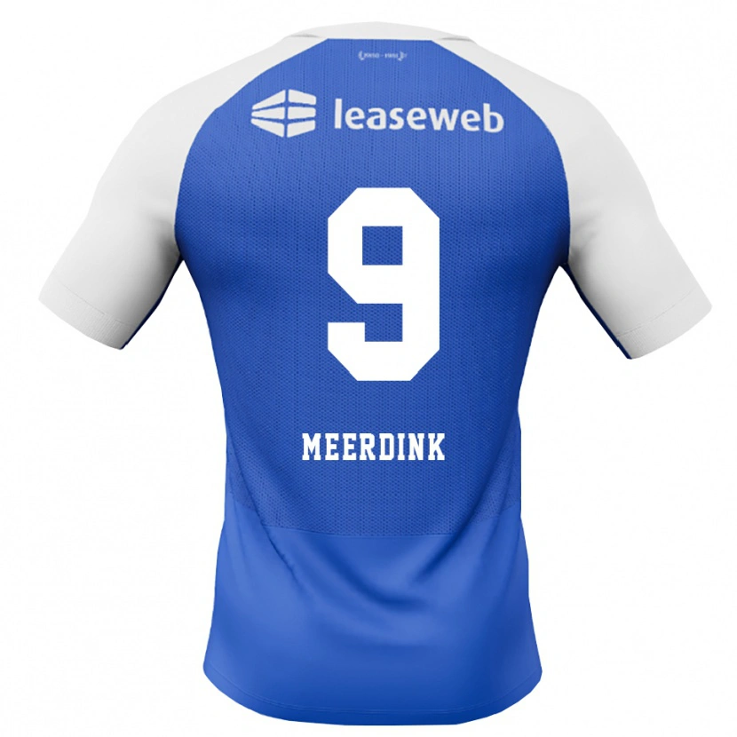 Danxen Kvinnor Mexx Meerdink #9 Kornblå Röd Vit Bortatröja Matchtröjor 2026/27 Tröjor T-Tröja