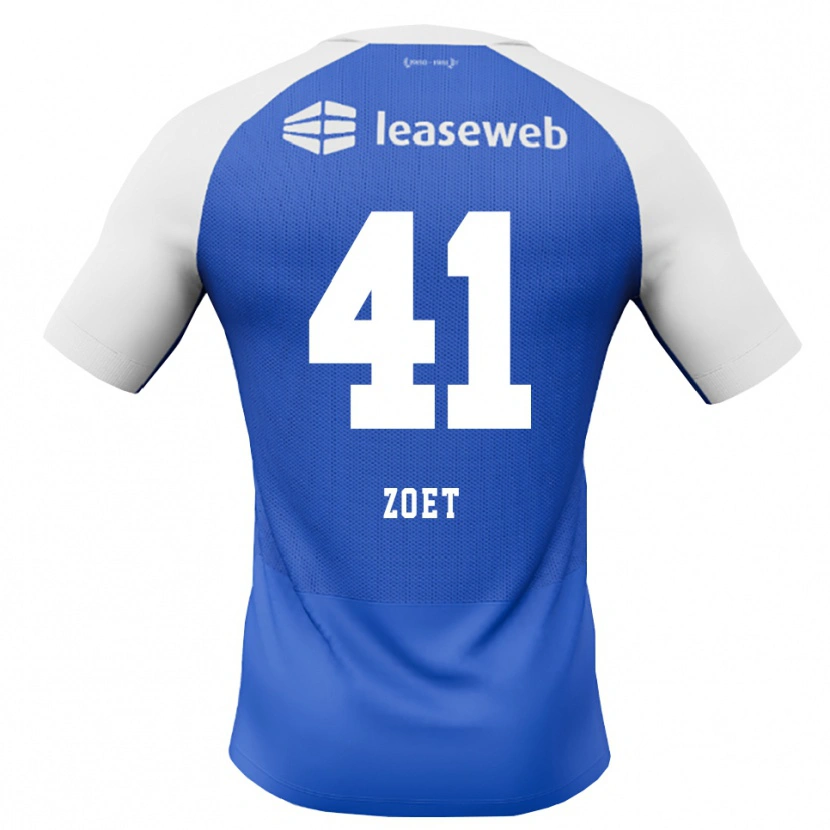 Danxen Kvinnor Jeroen Zoet #41 Kornblå Röd Vit Bortatröja Matchtröjor 2026/27 Tröjor T-Tröja