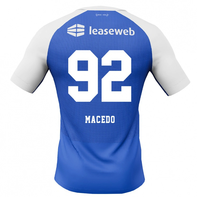 Danxen Kvinnor Rodrigo Macedo #92 Kornblå Röd Vit Bortatröja Matchtröjor 2026/27 Tröjor T-Tröja