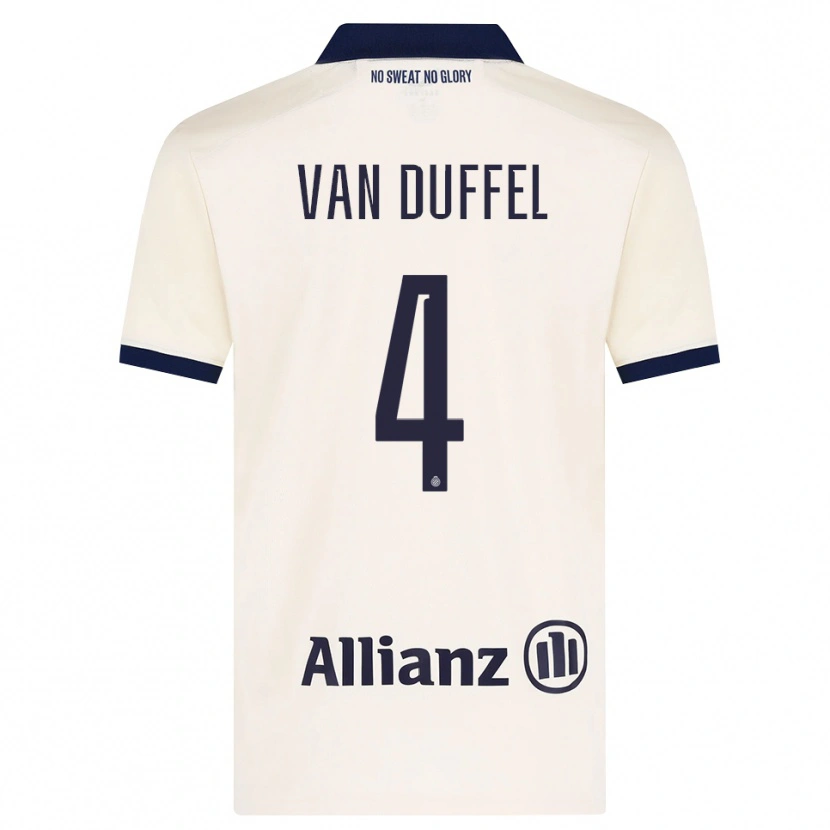 Danxen Kvinnor Céderick Van Duffel #4 Beige Svart Bortatröja Matchtröjor 2026/27 Tröjor T-Tröja