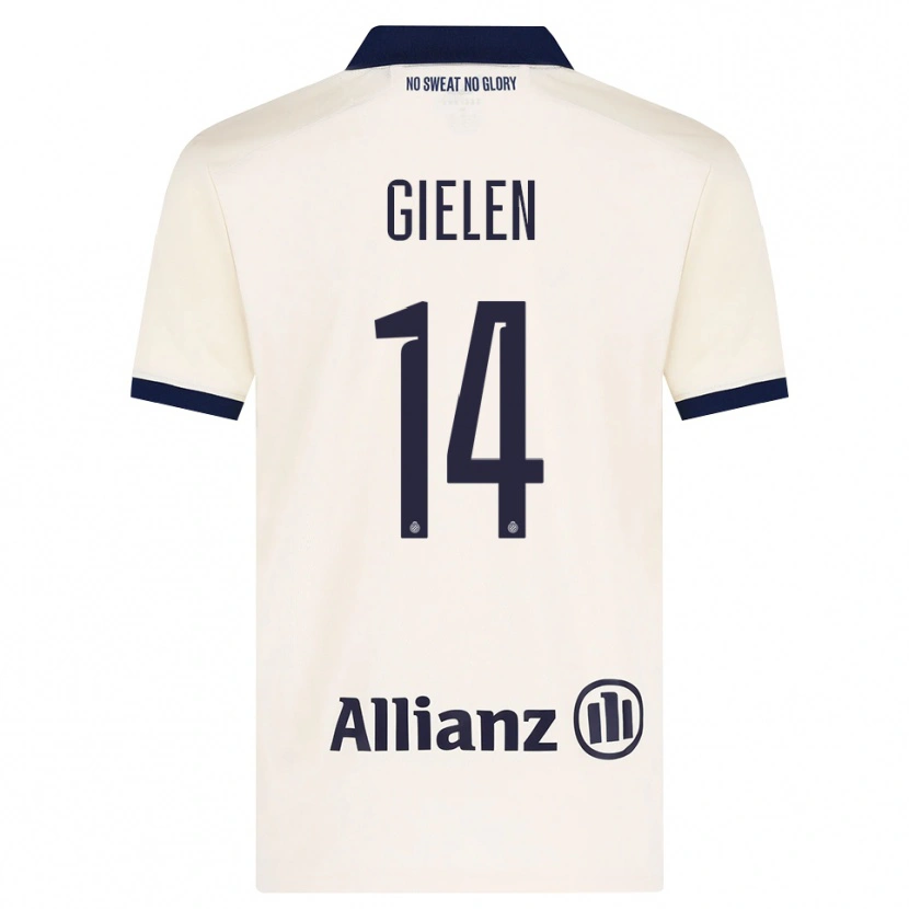 Danxen Kvinnor Sterre Gielen #14 Beige Svart Bortatröja Matchtröjor 2026/27 Tröjor T-Tröja