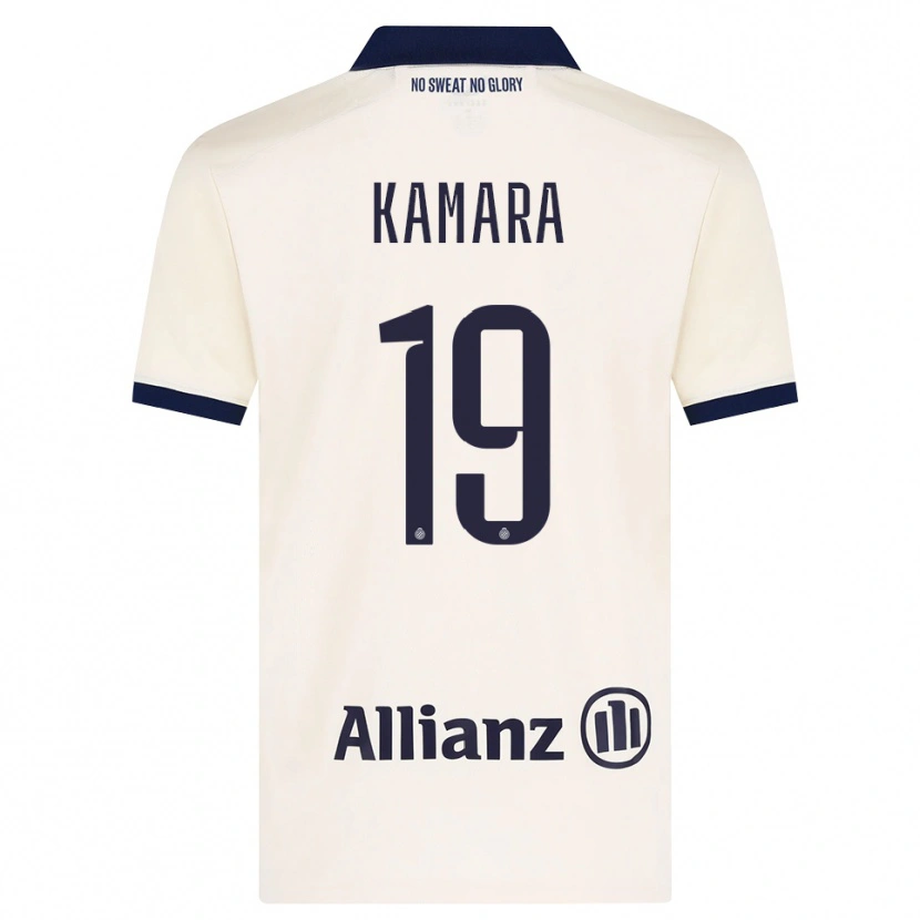 Danxen Kvinnor Al-Hassan Kamara #19 Beige Svart Bortatröja Matchtröjor 2026/27 Tröjor T-Tröja