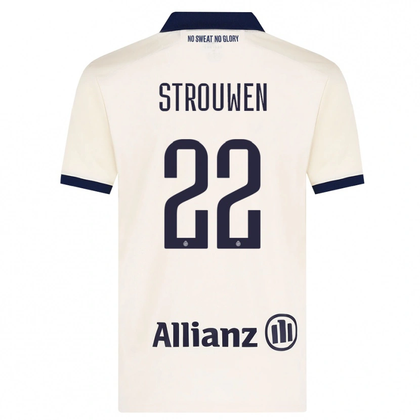 Danxen Kvinnor Léni Strouwen #22 Beige Svart Bortatröja Matchtröjor 2026/27 Tröjor T-Tröja