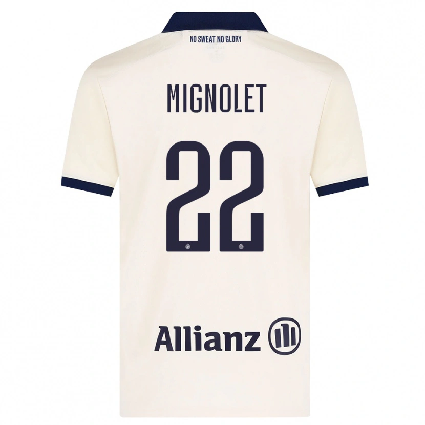 Danxen Kvinnor Simon Mignolet #22 Beige Svart Bortatröja Matchtröjor 2026/27 Tröjor T-Tröja