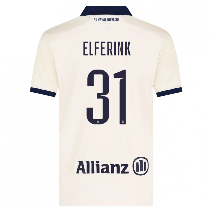 Danxen Kvinnor Marie Elferink #31 Beige Svart Bortatröja Matchtröjor 2026/27 Tröjor T-Tröja