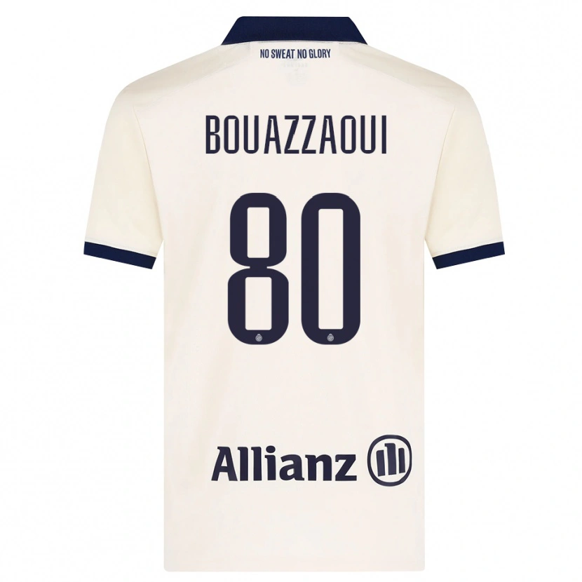 Danxen Kvinnor Ilyas Bouazzaoui #80 Beige Svart Bortatröja Matchtröjor 2026/27 Tröjor T-Tröja