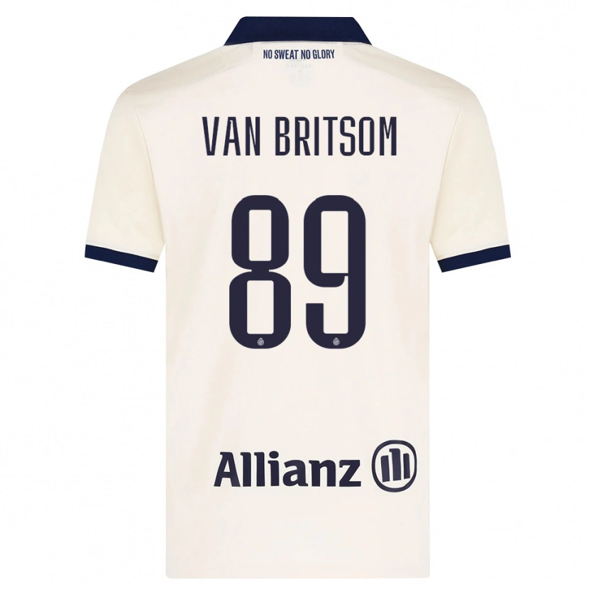 Danxen Kvinnor Jakke Van Britsom #89 Beige Svart Bortatröja Matchtröjor 2026/27 Tröjor T-Tröja