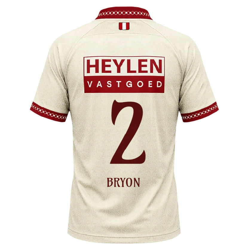 Danxen Kvinnor Robbe Bryon #2 Beige Röd Bortatröja Matchtröjor 2026/27 Tröjor T-Tröja