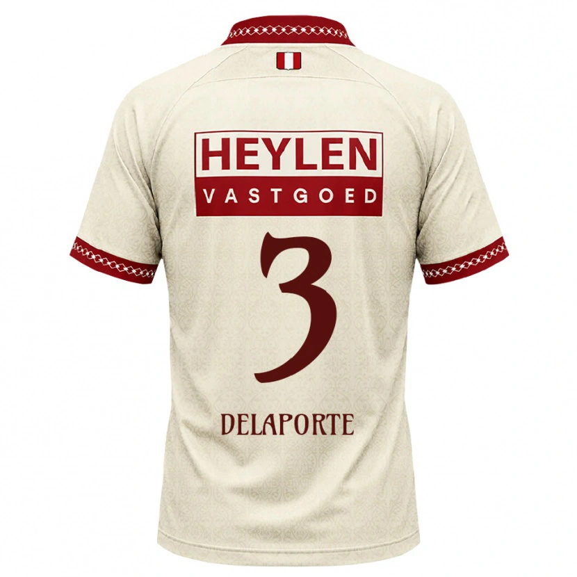 Danxen Kvinnor Kyano Delaporte #3 Beige Röd Bortatröja Matchtröjor 2026/27 Tröjor T-Tröja