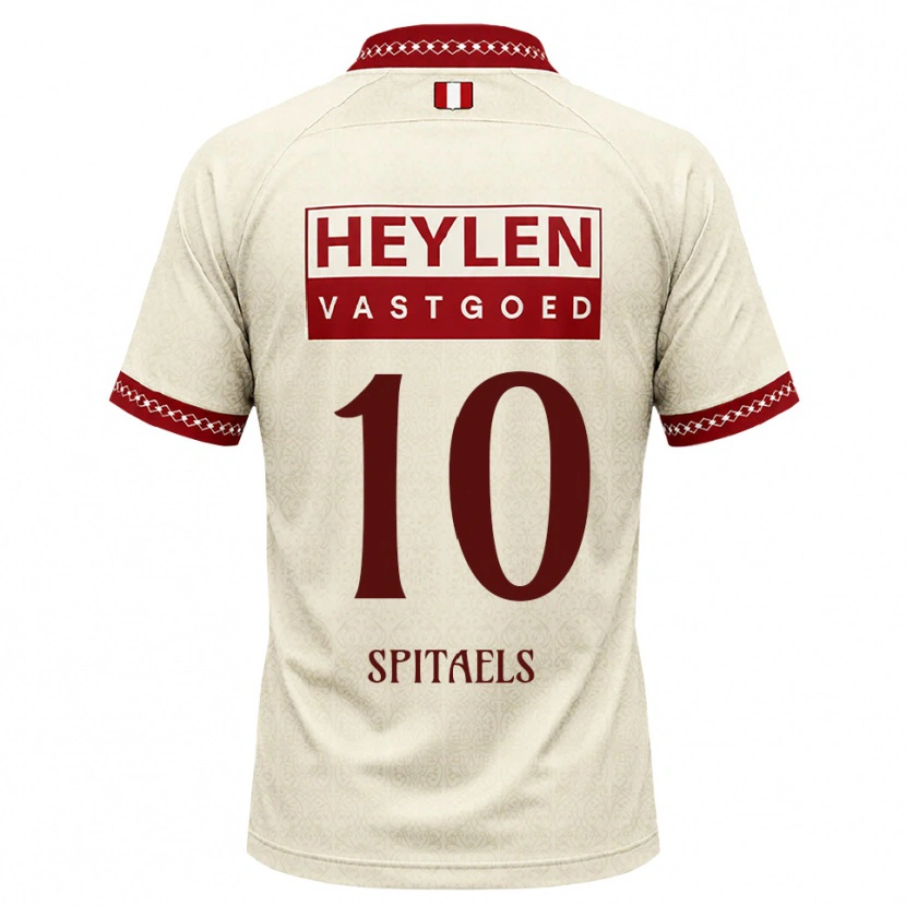 Danxen Kvinnor Nathan Spitaels #10 Beige Röd Bortatröja Matchtröjor 2026/27 Tröjor T-Tröja