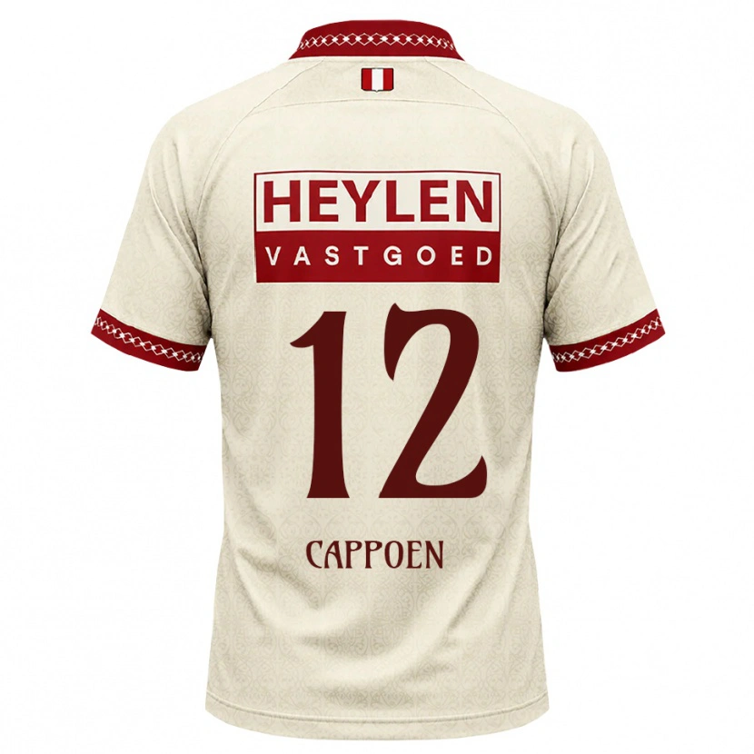 Danxen Kvinnor Logan Cappoen #12 Beige Röd Bortatröja Matchtröjor 2026/27 Tröjor T-Tröja