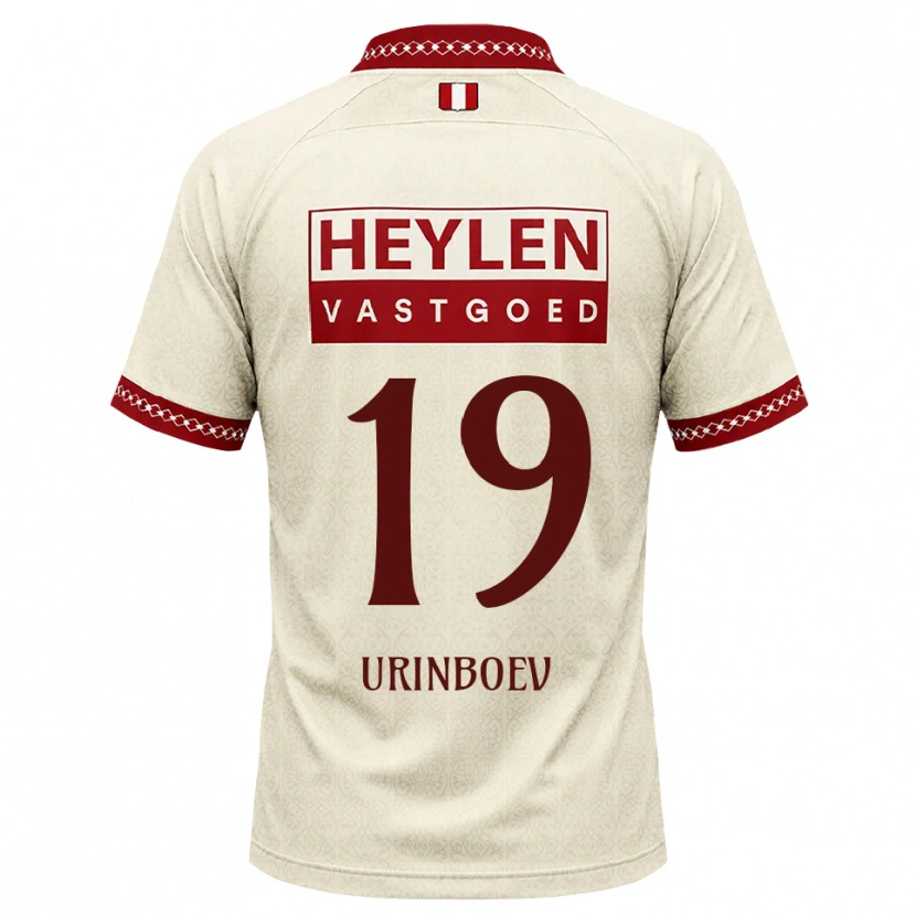 Danxen Kvinnor Mukhammadali Urinboev #19 Beige Röd Bortatröja Matchtröjor 2026/27 Tröjor T-Tröja