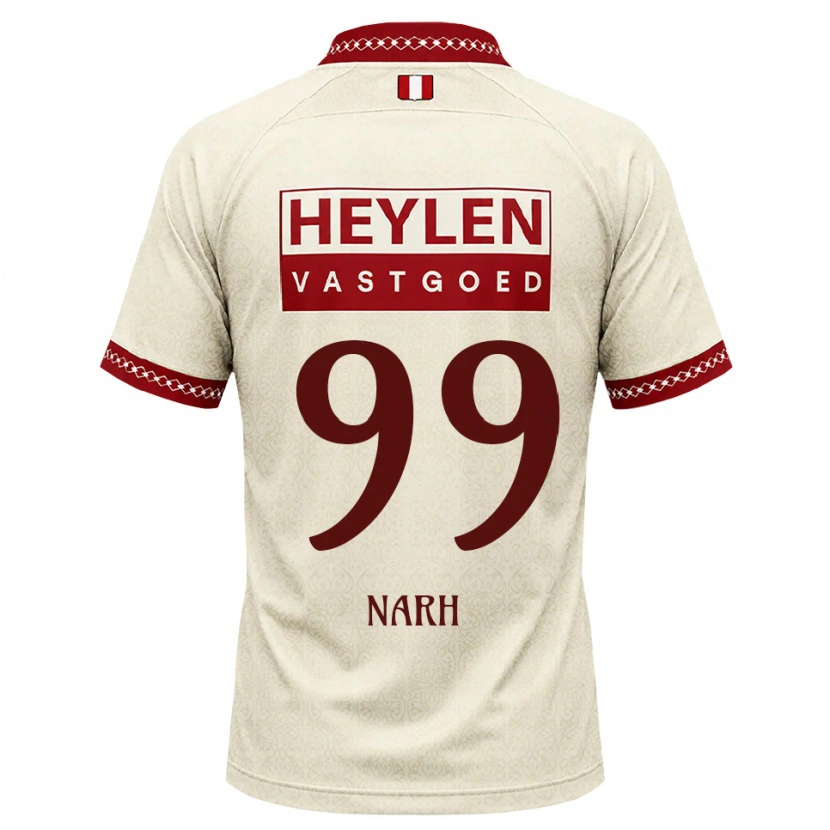 Danxen Kvinnor Luis Narh #99 Beige Röd Bortatröja Matchtröjor 2026/27 Tröjor T-Tröja