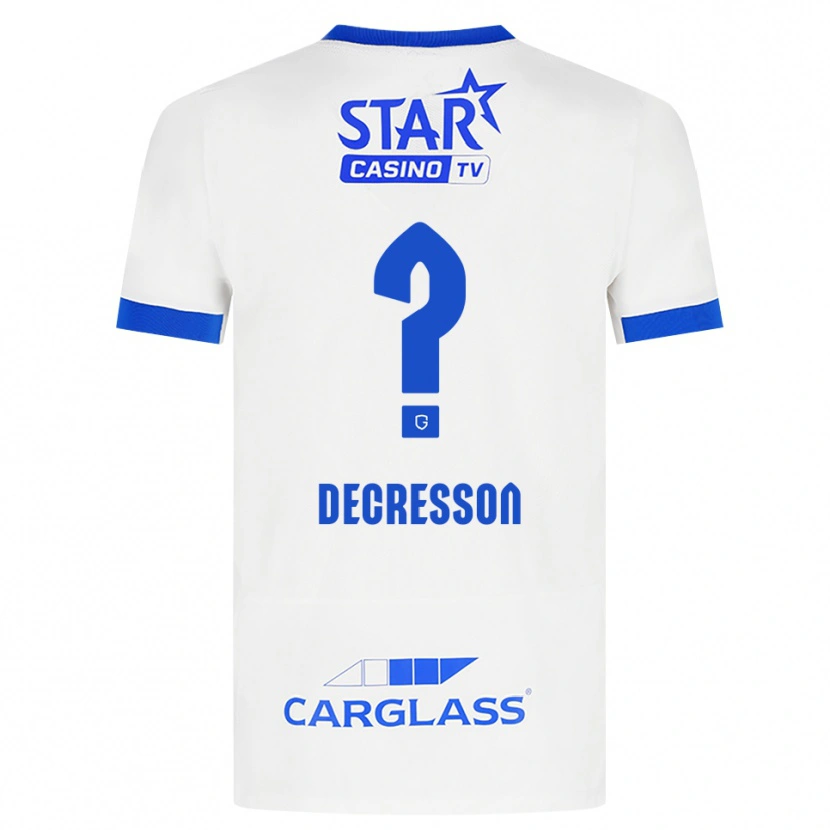 Danxen Kvinnor Lino Decresson #0 Vit Blå Bortatröja Matchtröjor 2026/27 Tröjor T-Tröja